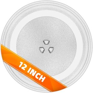 12" Microwave Replacement Turntables, Microwave Glass Plate Compatible with Replacement Part of W11367904/ W10337247/ AP6892124/ W11335034/ WPW10337247 etc – Dishwasher Safe