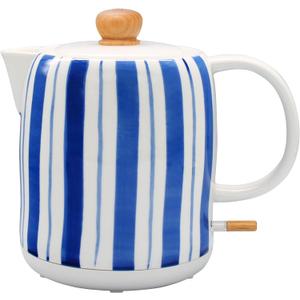 LONGSEED 1.0-Liter Ceramic Electric Kettle, 1000W Rapid Boil, Tea Kettles Pot & Hot Water Boiler For Coffee & Tea, Teapot Auto Shut-Off, Boil-Dry Protection(A24)