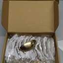 Ravinte 20 Pack 3" Drawer Pulls Champagne Bronze Cabinet Cup Pulls Kitchen Hardware Cabinet Handles Drawer Handles Knobs 3 inch Hole Center