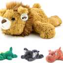 16" | 2 Pounds Yellow Lion Weighted Stuffed Animals,Sensory Comfort Plush Throw Pillow Toy,Kawaii Plushies Hugging Toy Gifts for Kids & Adults (Lion, 16 inch 2 Pounds)