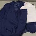 Visaccy Boys Formal Suit Slim Fit Dress Clothes Ring Bearer Outfit Tuxedo Suits,Adjustable Waist (5T, Blue Suit Blue Plaid Tie)