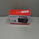 Portable AM/FM Transistor Radio with Loud Speaker, Battery or USB Powered - Compact Emergency Radio for Indoor, Outdoor, Travel & Storms (Model BJL-671) (Gray)