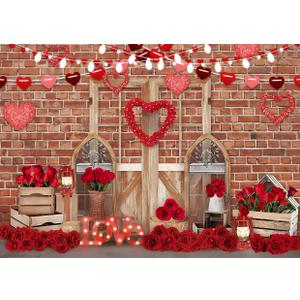 Alltten Valentines Backdrop Valentine Photo Backdrops Love Background Fondo De San Valentín para Fotografía 7x5ft F128