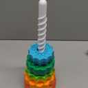 Spinning Stacking Toys, Educational Toddler Toy Stacking Rings Baby Toys, Montessori Toy for Girls and Boys, Spin Gears Christmas Birthday Gift for 1-3 Year Old