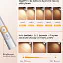 Gritin Book Light, Eye Caring 4-Color & 5-Brightness Neck Light Reading Light- Stepless Dimming,30-min Timer,80+ Hrs Runtime,Bendable Round Neck Design, Lightweight for Reading, Knitting, Repairing