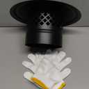 8 Inch Round Chimney Cap, Cone Top Chimney Cap with Screen 8 Inch Round Roof Rain Cover for Wood Stove Pipe Topper, Fireplace Exhaust Roof Vent Cover-Galvanized Steel, Better Airflow Ventilation