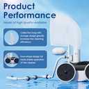 MAKHOON Upgrade Pool Pressure Side Sweeper: Professional Solution for Cleaning Your Swimming Pool (Four Wheels are Better Than Three) Need 1.5" Female Thread Pool Booster Pump Inlet, 4 Bar Pressure