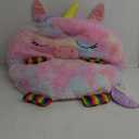 Happy Nappers: Pillow & Sleepy Sack: Large - Rainbow Unicorn - 66 x 30, 2-in-1: Plush Animal Opens Into Sleeping Bag, Soft Play Character, Kids 3+