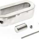 Stainless Steel Scrotum Pendant Ball Stretcher Testicles Weight Testicle Stretching Weight Enhancer Ring Metal Device Sex Toys Cock Lock Oval Ring for Men