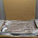 VEVOR 29.5-46.4" Extra Wide Safety Gate for Stairs, Auto Close Dog Gate for The House, Easy Install Pressure Mounted Pet Gates for Doorways, Easy Walk Thru Wide Safety Gate for Dog, Black