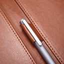 Clipboard Folder Padfolio, Mymazn Writing Portfolio Faux Leather Clipboards with Cover for Legal Pad Holder Letter Size A4 8.5 x 11 for Business Conference Notepad Clip Boards Brown