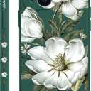 for iPhone 15 Case Anti Scratch Soft Microfiber Lining, Soft Shockproof Slim Fit Floral for iPhone 15 Phone Cover 6.1 inch-Cotton Green