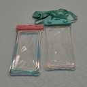 Floatable Waterproof Phone Pouch Case 2 Pax for iPhone 17 16 Pro Max/15/14/13/12, IP68 Travel Cellphone Dry Bag Beach Cruise Ship Essentials Bags with Crossbody Lanyard, Iridescent Pink and Blue-7