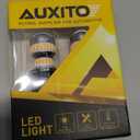 AUXITO LED Turn Signal Bulb 3157 LED Bulbs Amber Yellow Brighter 3156 3457A 4057 4157 LED Bulb for Front Rear Turn Signal Light Blinker DRL Marker Parking Lights, Pack of 2