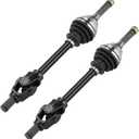 Youxmoto CV Axle Front Left Right Fit for Polaris Sportsman 400 500 600 700 4X4-2003 2004, for Magnum 330 4x4/ ATP 330 500, For 1380199, 1380218, 4340 Chromoly Steel Drive Half Shaft