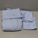 LuxClub 4 PC Sheet Set Bed Sheets Deep Pockets 16" Eco Friendly Wrinkle Free Cooling Machine Washable Hotel Bedding Silky Soft - Sky Blue Full