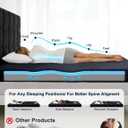 Extra Firm Mattress Topper Full Size, 4 Inch High Density Cooling Memory Foam Mattress Topper For Back Pain Relief, Cooling Gel Infused Bed Topper with Washable Cover, CertiPUR-US, 120-Night Trial