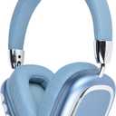 New Wireless Headset, Hifi Clear Call, Comfortable Fit With Head, Foldable, Rotatable, Stretchable. Compatible with Mobile Phones, Computers, MP3 and Other Devices. Wireless Headphones (Blue)