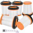 Anewise WV201 Filter Replacement for Shark Wandvac ION W1 S87 Cordless Handheld WV200 WV201 WV205 WV220 WV200C WV221 WV201BK Wand Stick Vacuum, 6 Pack Handheld Vacuum Filters, Part #XHFWV200