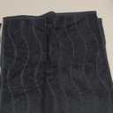 Hand Towels with Wavy Jacquard - Black Face Towels for Bathroom, 2 Piece, Cotton, 13x29 Inches