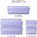 Freezer Containers for Food Storage 10pcs - Soup with Lids Safe/Startr Package - Twist Release - Flexible Frozen Design - BPA Free, Set Of 12