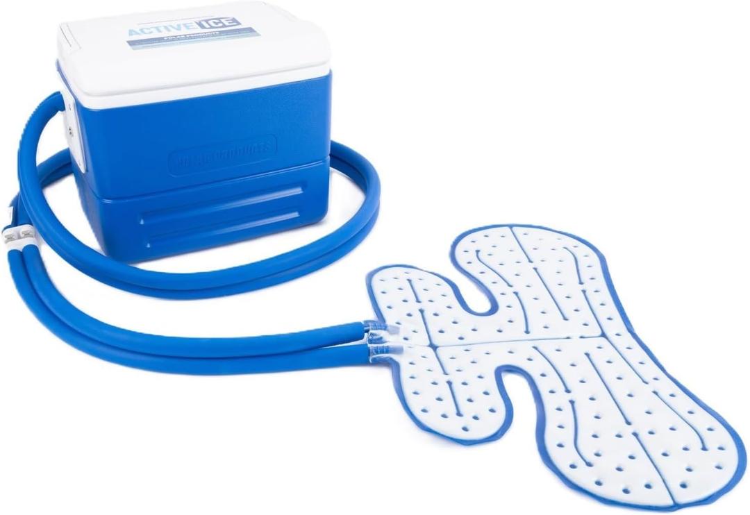 Polar Active Ice 3.0 Cold Therapy Ice Machine System with Programmable Timer, Shoulder Compression Pad, Lightweight 9 Quart Cooler Freeze Kit, Quiet Pump, Strong Cryotherapy Pain Relief Treatment