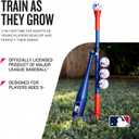 Franklin Sports Grow-with-Me Kids Baseball Batting Tee + Stand Set for Youth + Toddlers - Youth Baseball, Softball + Teeball Hitting Tee Set for Boys + Girls, One Size