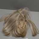 KOME Blonde Synthetic Lace Front Wig,136 Short Straight Glueless Bob Wigs for White Women Daily Use 10IN#FDML