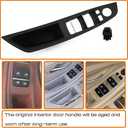 Car Door Handle for BMW 5 Series F10 F11 2011-2016 Interior Door Handles Replace Cover Car Door Handle Assembly 520i 528i 530i 535d 535i 550i (Black, Main Driver)