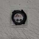 [2 in 1] Goton Waterproof Case for Samsung Galaxy Watch 7 6 5 4 FE 44mm 40mm, 360 Protective Hard PC Front & Back Bumper with Tempered Glass Screen Protector for Galaxy Watch Cover 6 44mm (Black)