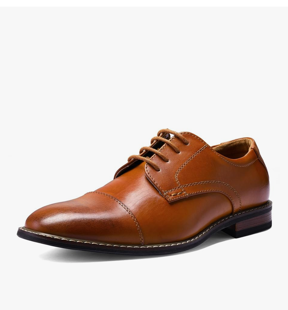 Men's Dress Shoes Formal Business Classic Lace Up Wingtip Oxford Shoes, Size 11.5
