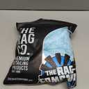The Rag Company, The Liquid8r, Absorbent 70/30 Blend Microfiber Drying Towel for Cars, Trucks, and SUVs, Safe for Detailing, Scratch-Free, Twist Loop, 1100 GSM, 20x24 Inches, Aqua Blue/Grey