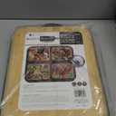 Farberware Build-A-Board Bamboo Cutting Board with Single Storage Compartment, Clear Locking Lid, Black Handles, Perfect for Charcuterie & Snacks