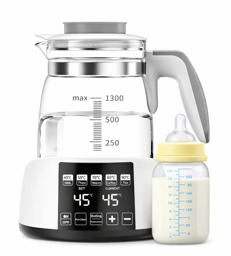 Baby Bottle Warmer,Electric Kettle Water Warmer,Temperature Control Kettle,Formula Water Warmer Temperature Control, MultiTemperature Control for Formula, Breastmilk, Tea, Coffee, Sterilizer