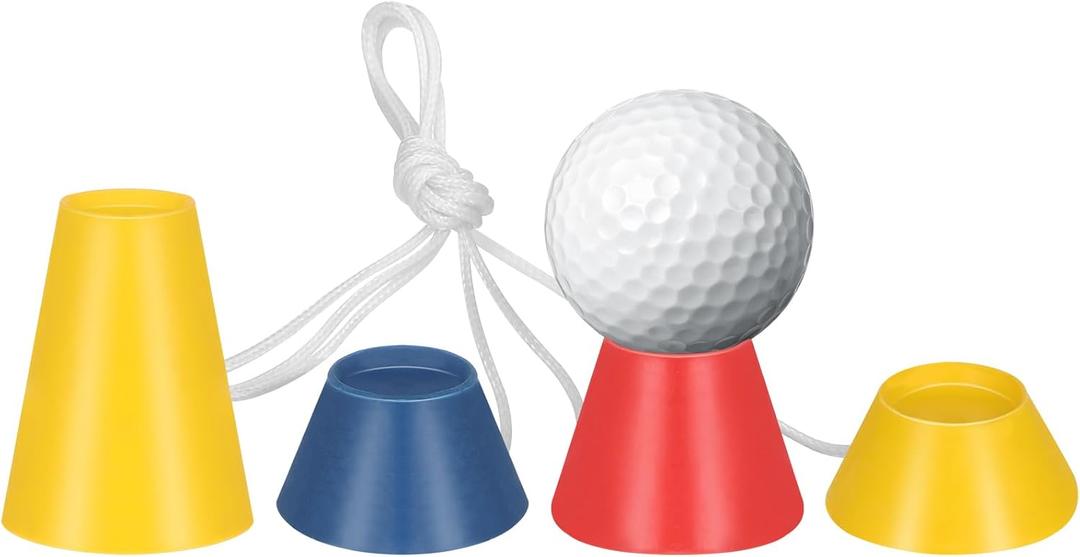 VORCOOL Rubber Winter Golf Tees with Different Heights for Frosty Days 4pcs