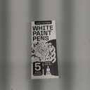 ARTISTRO 3 White Paint Pen for Rock Painting, Stone, Ceramic, Glass, Wood, Tire, Fabric, Metal, Canvas. Set of 5 Acrylic Paint White Marker Water-based Extra-fine Tip