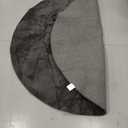 Ophanie Round Rug 7Ft Grey Circle Area Rugs, Large Fluffy Fuzzy Living Room Carpet 7 foot, Plush Shag Solid indoor Floor Gray Bedroom Christmas Circular Aesthetic Decor for Kids Teen Boys Baby,Nursery