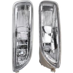 AUTOKAY Front Bumper Lamps Fog Lights Pair Right Left for Toyota Corolla 2003-2004 1.8L Replace 8121002060 8122002060
