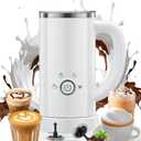 Milk Frother and Steamer, Electric 4-in-1 Hot and Cold Foam Maker, Automatic Milk Warmer with Two Whisks for Latte Cappuccino Hot Chocolate, 10.1oz/300ml