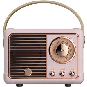Baolira Retro Bluetooth Speaker, Portable Wireless Speaker with Crystal Clear Stereo Sound Rich Bass, Best Birthday Gifts Ideas for Women Teenage (Pink)
