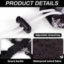 Sadnyy Ice Auger Powerhead Cover with Pockets Heavy Duty Waterproof Marine Ice Auger Cover for Fishing Accessories Waterproof Protective Bag with Tear-Resistant Storage Pockets & Drawstring (Black)