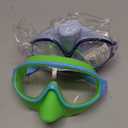 2 Pack Kids Swim Goggles with Nose Cover for 3-12 Anti-UV Anti-Fog Pool Water Swimming Goggles Boys Girls Youth Toddler