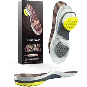 Achilles Tendonitis Insoles for Men & Women – Heel Pain Relief Insoles with Ultra-Cushioned Heel Support for Achilles Tendonitis, Heel Spurs - C: Men 5.5-6 | Women 7.5-8 (253mm)