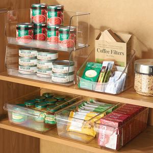 Inter Design Linus Divided Refrigerator, Freezer, Pantry Storage Organizer Bin 12x14.5x4