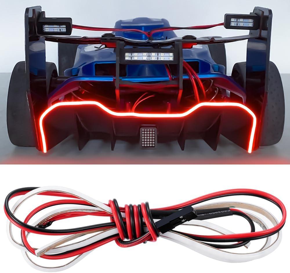 MOHERO 1/7 RC Led Light Strip Taillights for 1/7th ARR-ma Limitless F1 Upgrade Parts