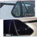Window Louver，MUXEE 2Pcs Side Vent Window Louvers for Toyota RAV4 2019 2020 2021 2022 2023 2024 2025, ABS Print Sport Louver Decorative Covers, Exterior Trim Accessories - Bright Black