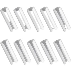 Bed Sheet Grippers and Fasteners - 10pcs Heavy Duty Sheet Clips for Mattress, No Slip Fitted Sheet Clips Keep Sheets Securely in Place, White Bed Sheet Holders for Bedding