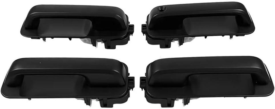 1 Lot 4 Doors Matte Black Exterior Handle Outer Handle Compatible with Ford F150 2015-2022