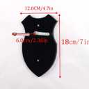 WANLIAN Sword wall mount sword stand wall hook display hanger wall mount for sword dagger axe keyblade no sword-vertical display (Black 1 set)