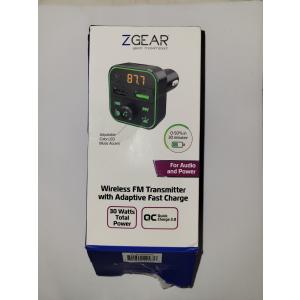 ZGear Wireless FM Transmitter WITH Adaptive Fast Charge 30 Watts